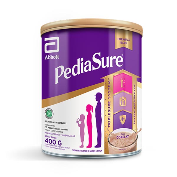 

PEDIASURE TRIPLESURE COKLAT TIN 400 GR - SUSU