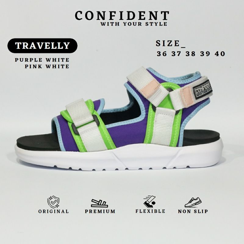 Confident - TRAVELLY - sandal Gunung Wanita - Sandal Travelling