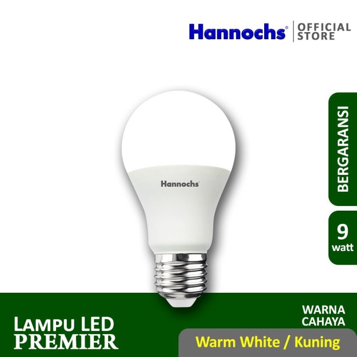 Lampu Led Hannochs Premier 9 Watt Cahaya Kuning