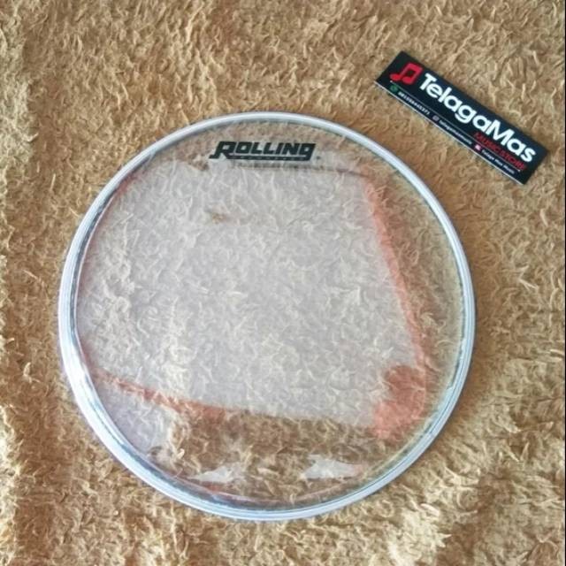 Terlaris Drum Head Mika Membran 12 " Inch Transparan Rolling Original