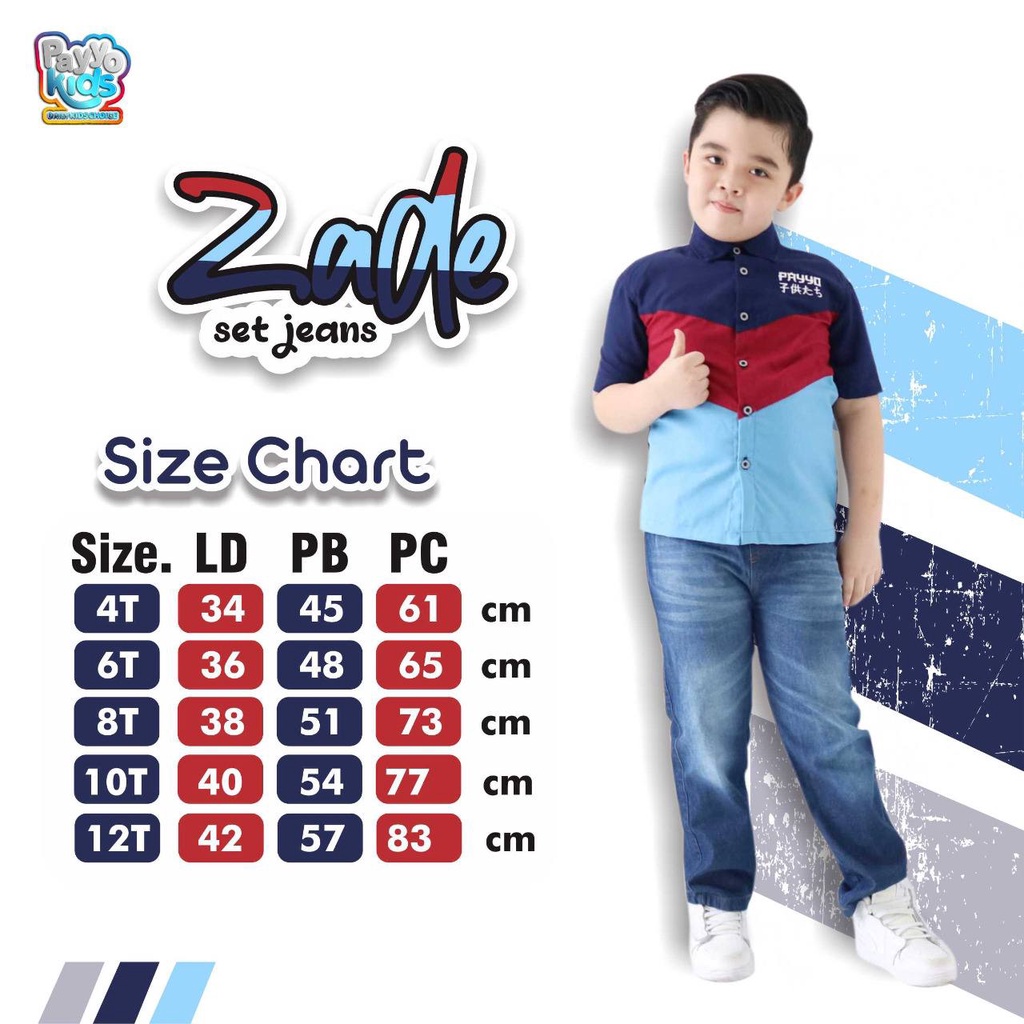 Setelan anak cowok Zade Set jeans by payyo