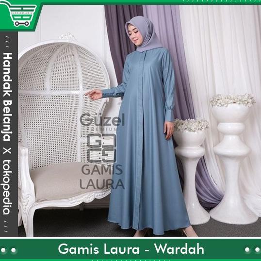 BAJU GAMIS LAURA GUZEL PREMIUM POLOS BAHAN KATUN TOYOBO ORIGINAL GUZEL