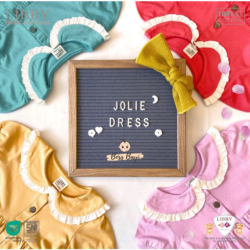 LIBBY - Jolie Dress / Dress Anak Perempuan Kerah Ruffle