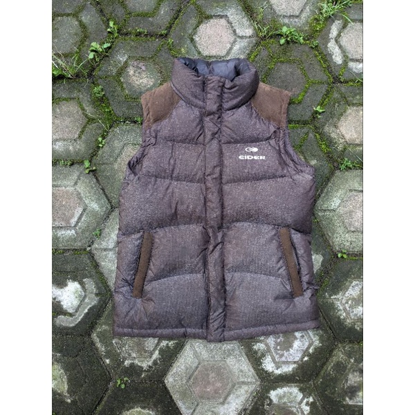 rompi bulu angsa eider bulang outdoor vest goose down gunung gelembung winter musim dingin windbreak