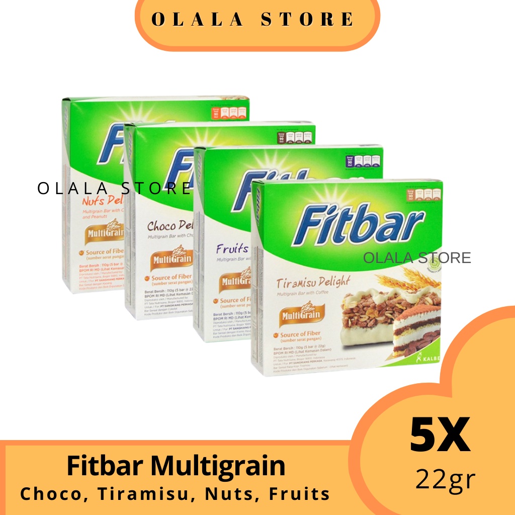 ( TERMURAH ) FITBAR ISI 5 PCS / CEMILAN INSTAN UNTUK DIET 1 BOX ISI 5 PCS