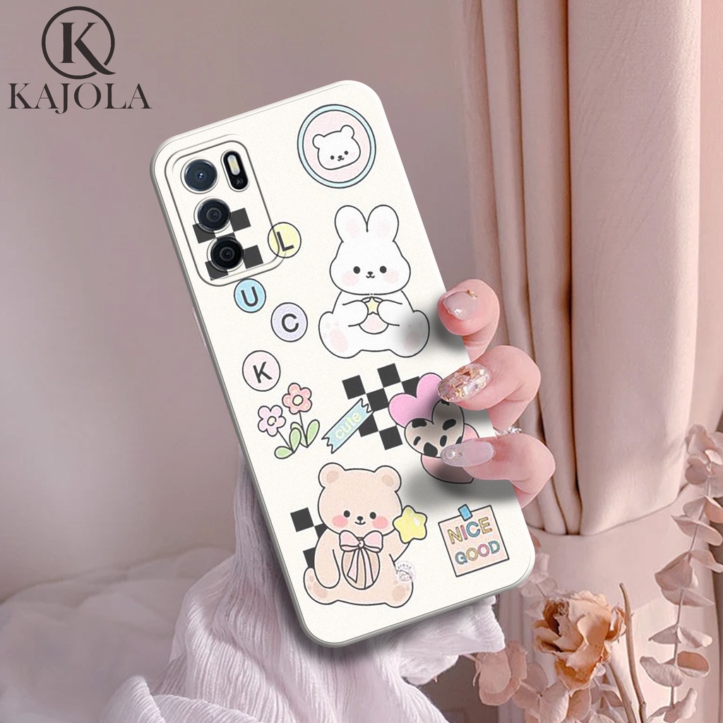 Case Hp Oppo A16 - Case Motif Cartoon  - Silicon Hp - Kesing Hp Oppo A16  - Cover Hp - Aksesoris Han