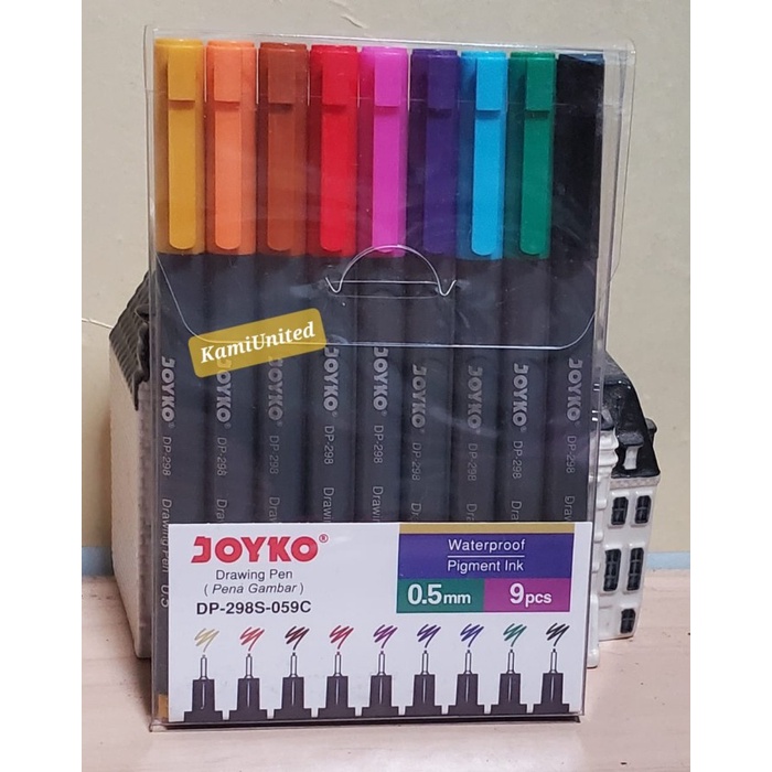 

Dpen Joyko Drawing Pen Dp-298S-059C 1 Set 9 Pcs