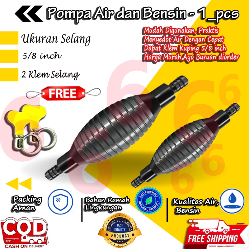 Pompa Manual Bahan Bakar Alat Sedot Air Minyak Bensin Mobil Motor Portable Universal Murah Cod