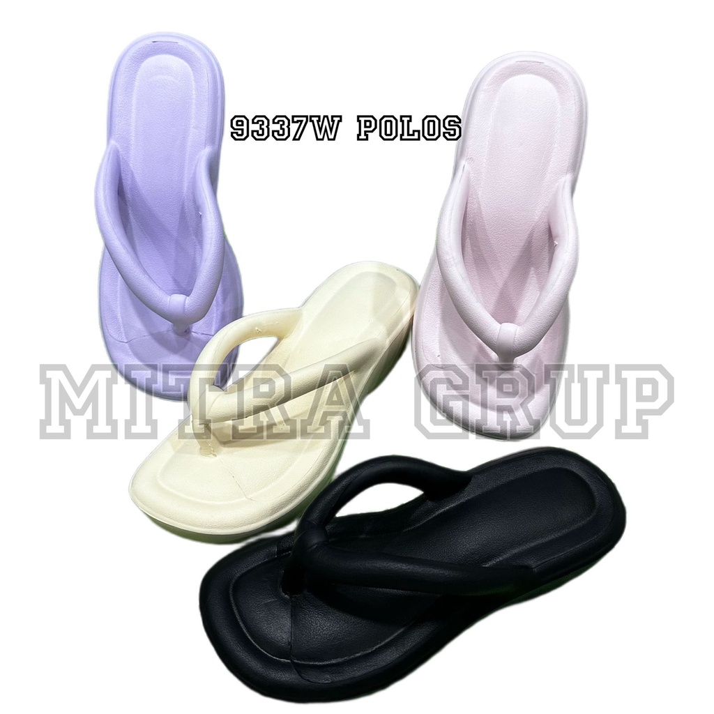 9337W- Sandal Jepit Anti Slip Sandal Wanita Korean Style Rubber BY SMOLL