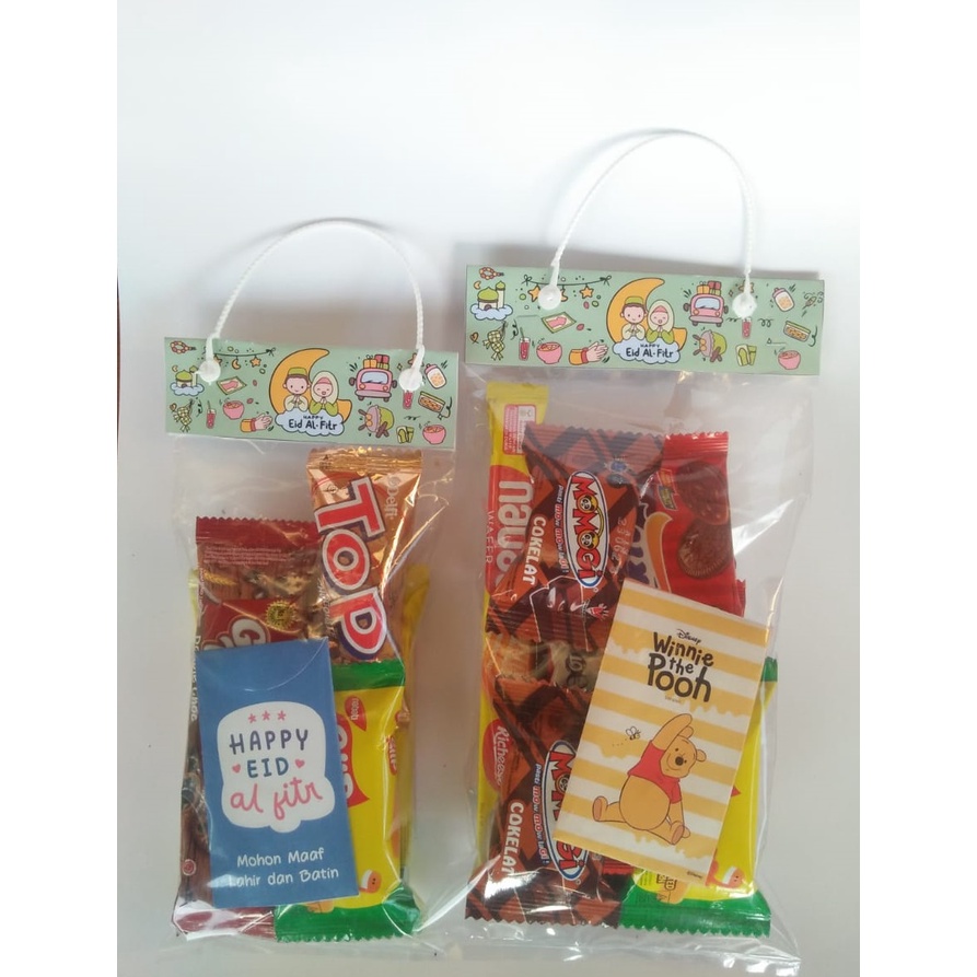 PLASTIK SNACK LEBARAN/ TAS SNACK LEBARAN/ PLASTIK HAMPERS LEBARAN / ANGPAO LEBARAN