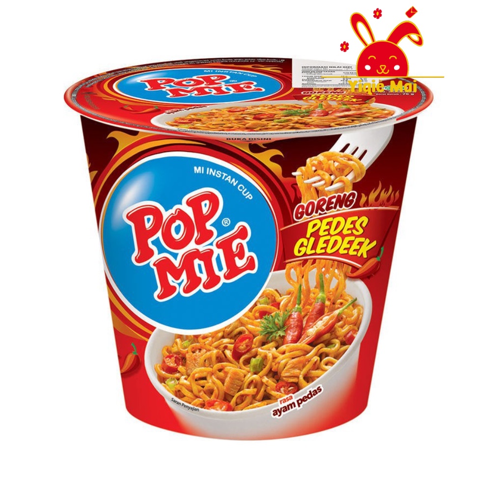 Pop Mie 75gr All Varian Baso/Kari Ayam/Ayam/Soto ayam/goreng pedes gledek - Ayam