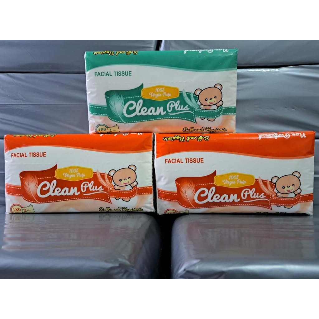 Tissue Clean Plus 180 sheet 2 ply