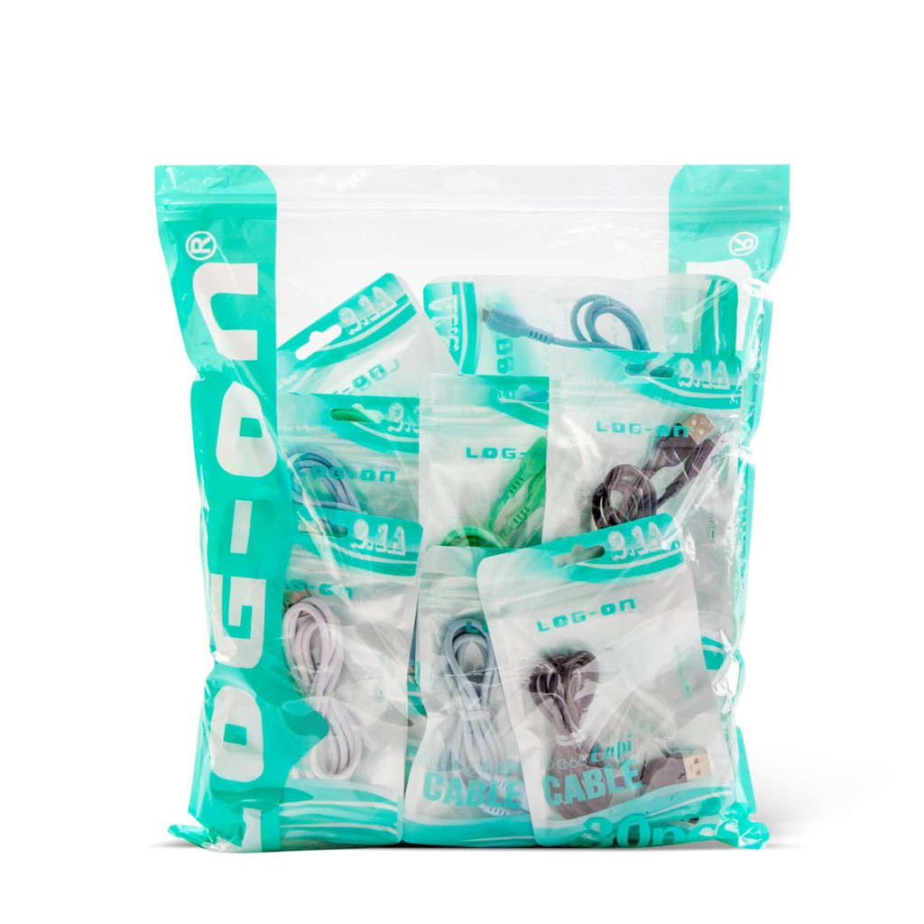 LOG ON KABEL MICRO CAPI 1M LO-CB68 FAST CHARGING 2.1A (GARANSI RESMI) BY SMOLL