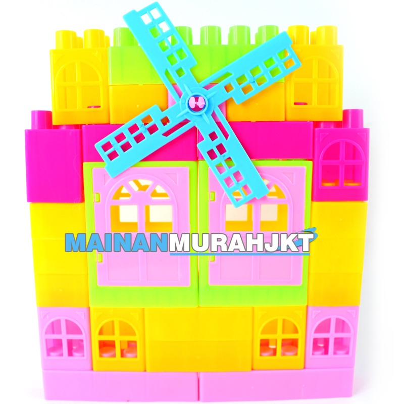 MAINANKEI MAINAN ANAK CASTLE BUILDING BLOCKS ASSEMBLY LB10 LEGO BONGKAR PASANG ISTANA RUMAH KREATIF