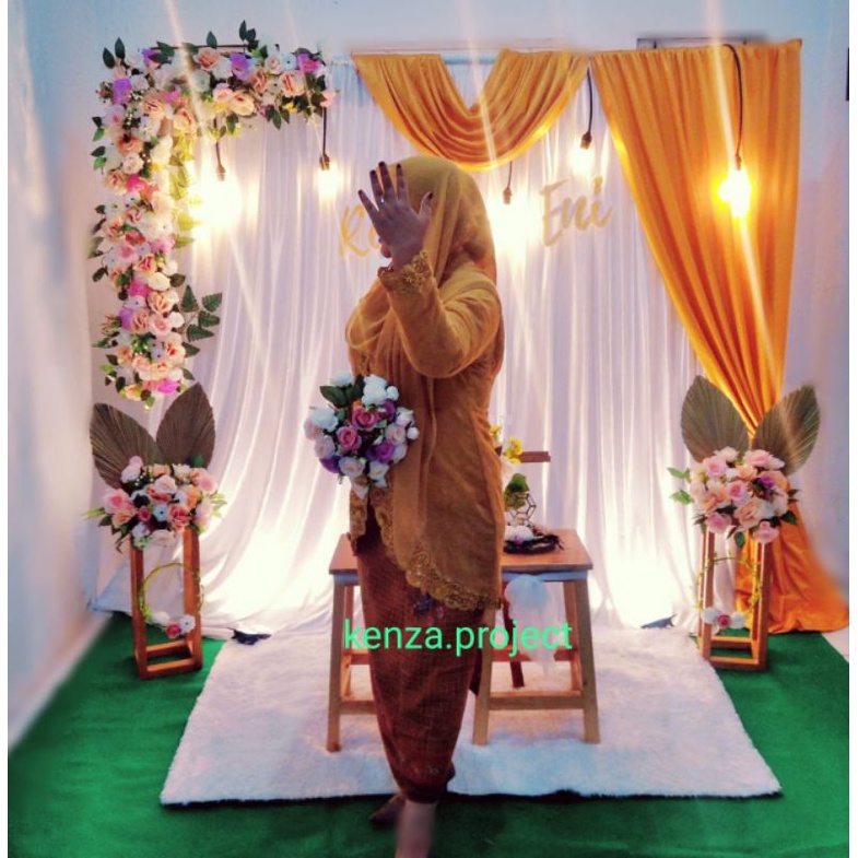 sewa backdrop depok/jabotabek/rustic/gold/lamaran/akad/ultah/khitanan/tasyakuran/photobooth