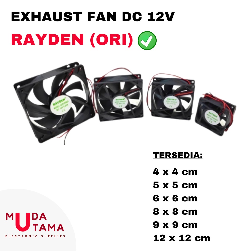 Exhaust Fan DC 12volt 12v - 4cm 5cm 6cm 8cm 9cm 12cm - Fan DC 12v BAGUS