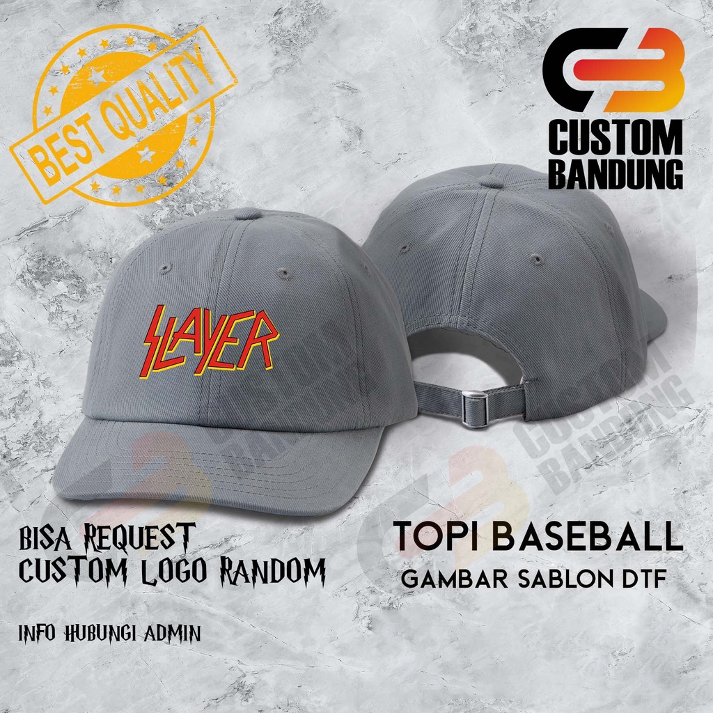 Topi Baseball Slayer Pria Wanita Topi Cap Bisa Tulis Nama Bisa COD Original High Premium Quality