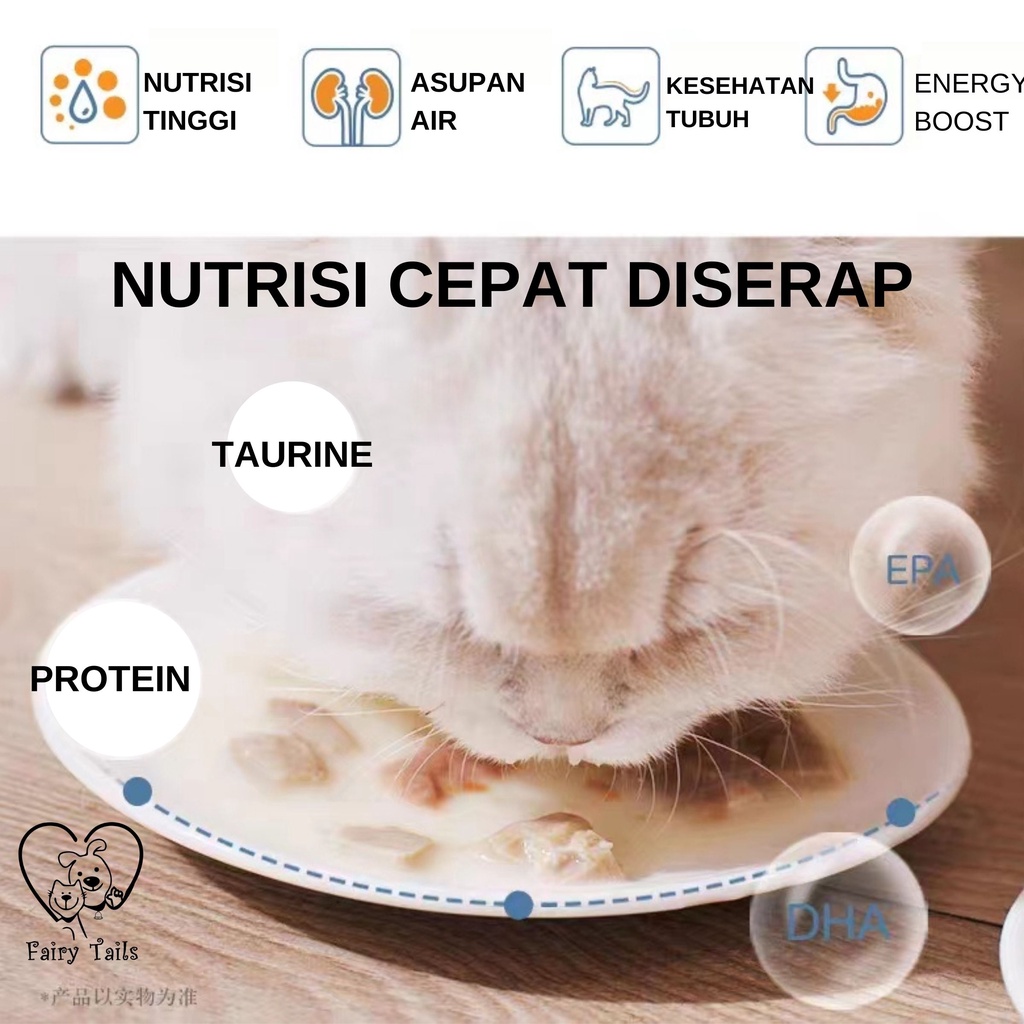 [PREMIUM] Sup Daging dan Seafood Makanan Basah Untuk Kucing Anabul Makanan Utama Kaldu Ekstrak Konsentrat Daging Murni / Meat Broth Soup for Cat