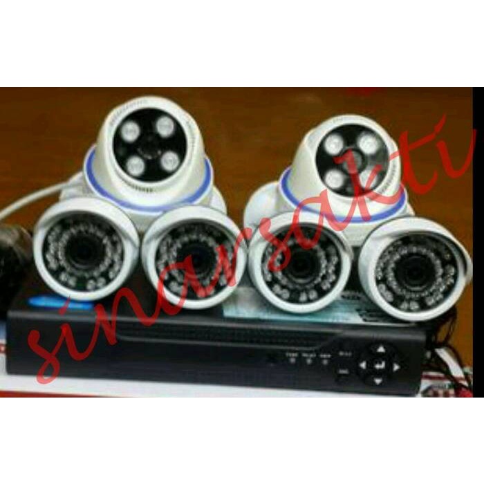 Promo Paket Cctv 6 Camera 3Mp ( Komplit Tinggal Pasang Bro )