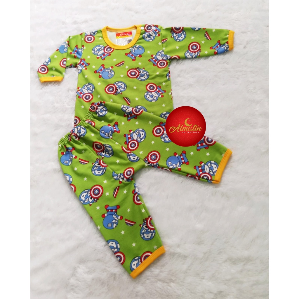 Baju Bayi laki laki/Setelan panjang kancing pundak/Kaos anak laki laki/Baju Bayi murah