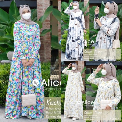 DRESS KATUN RAYON PREMIUM / 27.9 / PUNKY LAMORA KEICHY ERYSKA MOIS MOZAIN NAKESYA MARITA NAVILA ZETTA / LD 110 CM / ALLSIZE JUMBO / ALICE