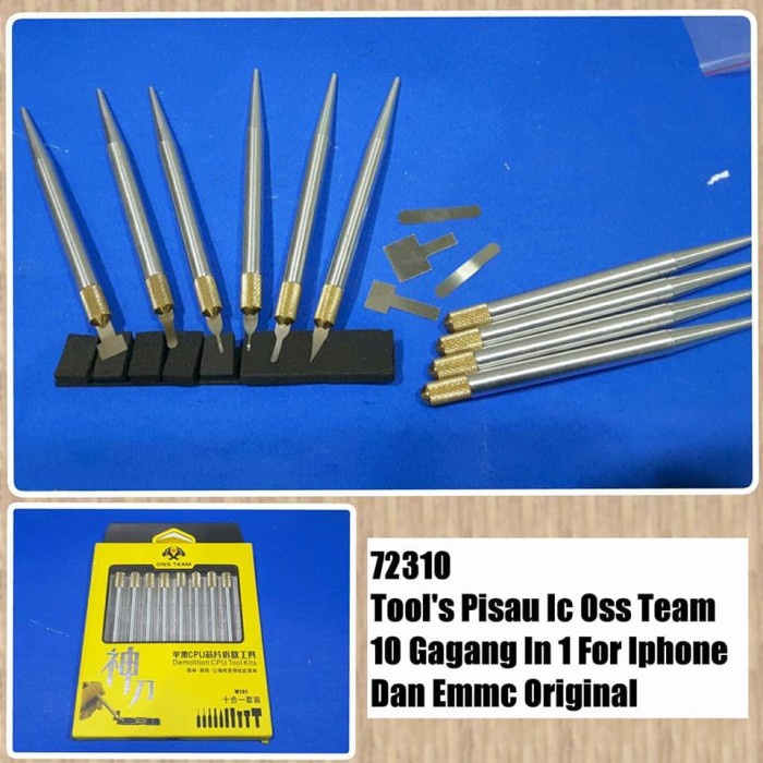 

Pisau IC OSS Team 10 Gagang in 1 For Iphone Dan Emmc Original