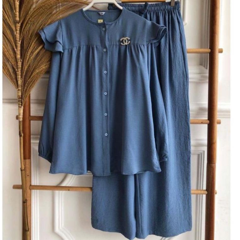 MURAH BANGET ONE SET CRINGKEL / REVA SET / SETCEL WANITA / SETELAN CRINKEL WANITA / ONE SET REVA /ON