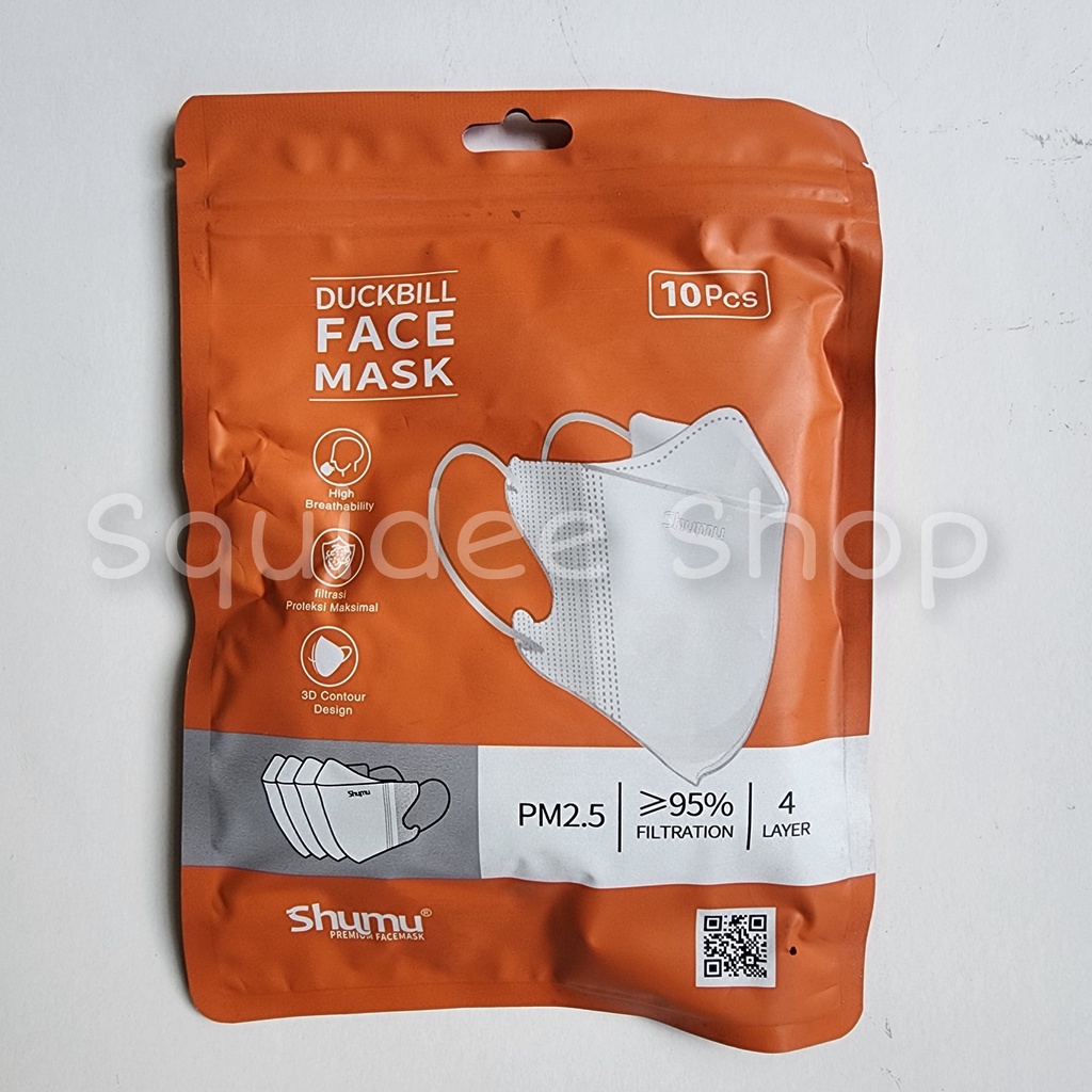 Masker Duckbill Shumu 4Ply isi 10pcs