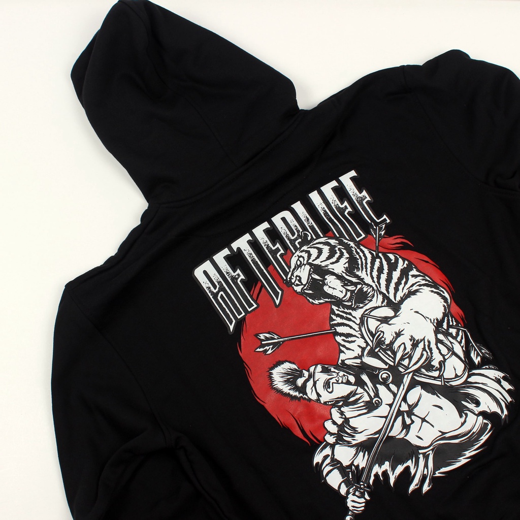 AFTERLIFE- Hoodie Tiger Attack Black | 21021