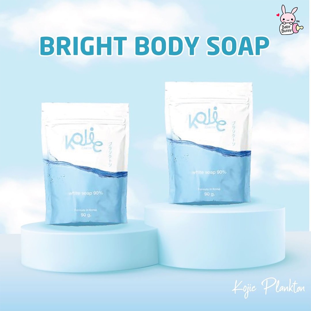 ❤ BELIA ❤ KOJIC PLANKTON Bright &amp; Glow Soap | Sabun Wajah | Face Soap | 90g | 40g | BPOM | BABY BUNNY