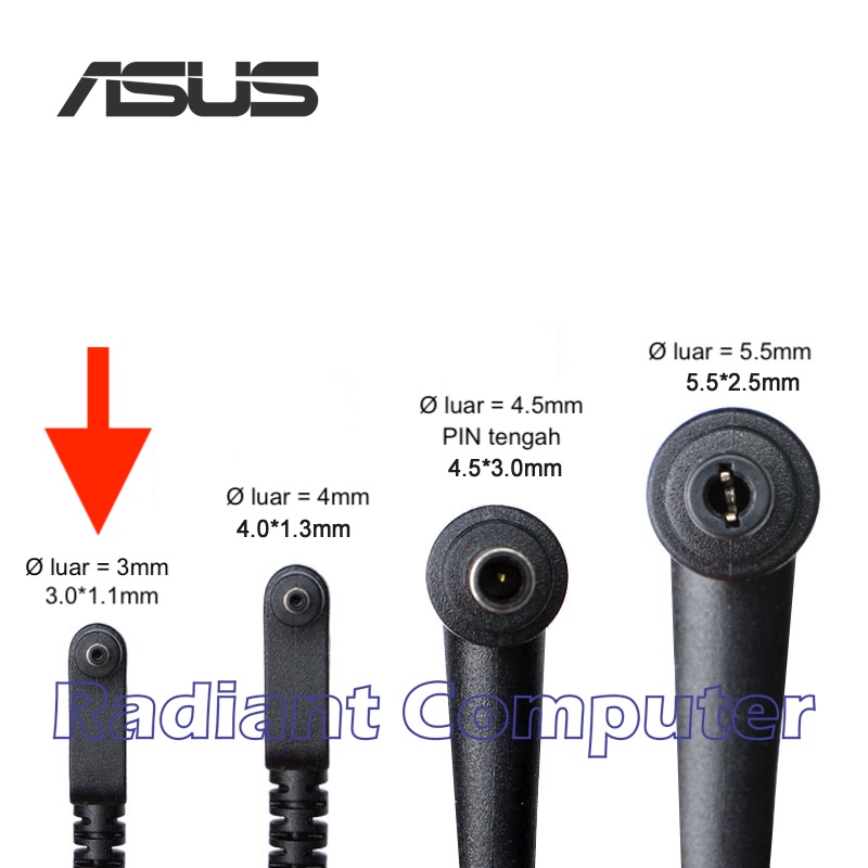 Adaptor Charger Asus Zenbook UX21 UX31 UX32 BX21 BX31 UX360