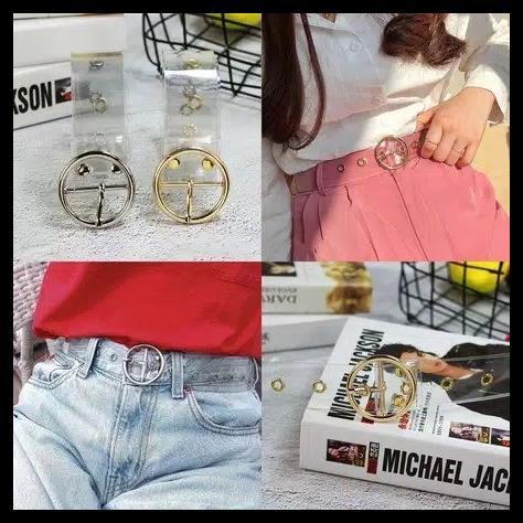 MIKA TRANSPARANT - IKAT PINGGANG WANITA - RING BELT CEWEK KEKINIAN MIKA TRANSPARANT - IKAT PINGGANG 