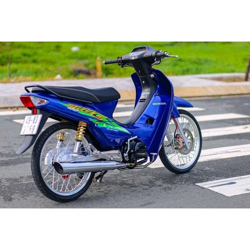 striping wave 100 Supra x / supra fit biru