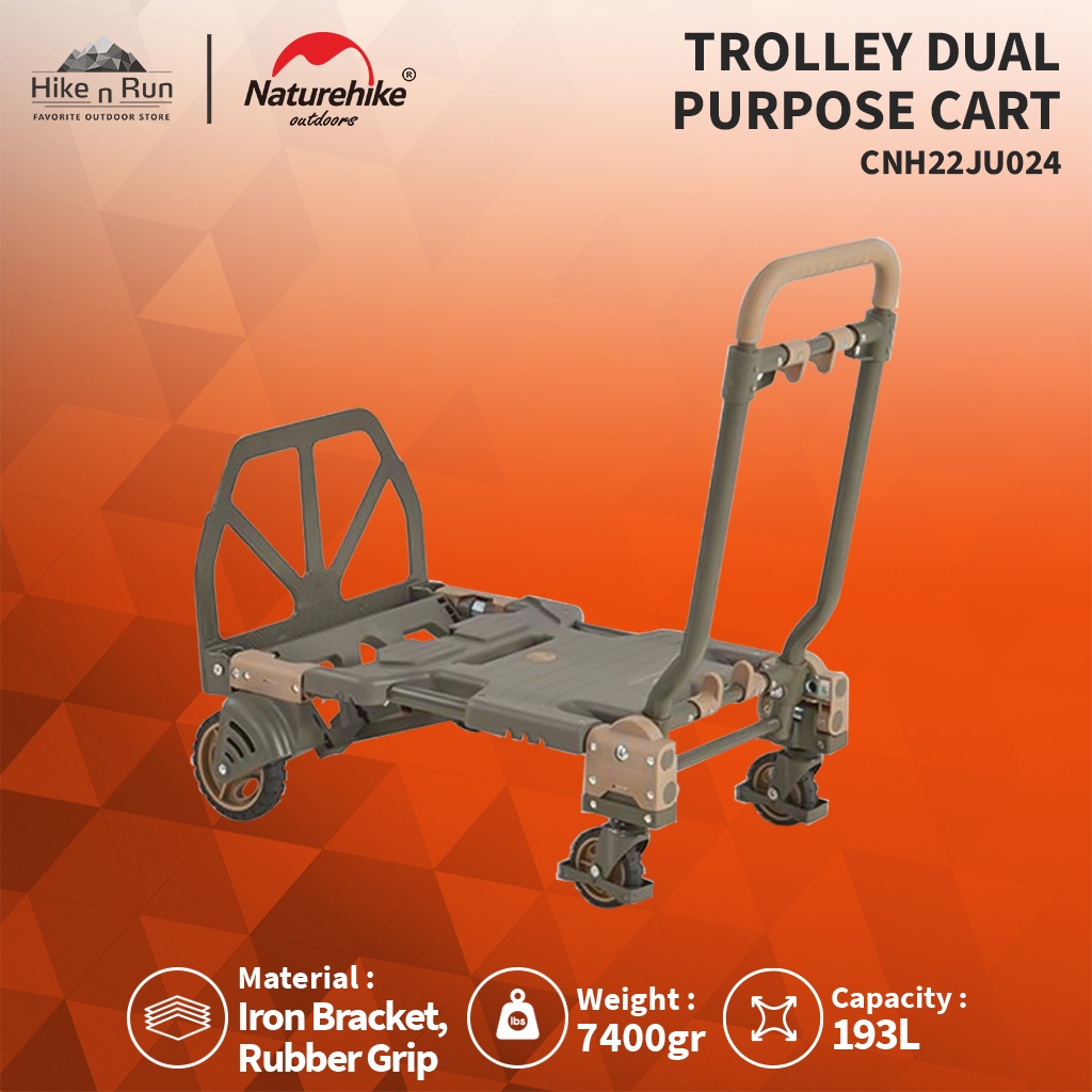 Naturehike Troli Lipat Multifungsi TC08 CNH22JU024 Dual-purpose Cart