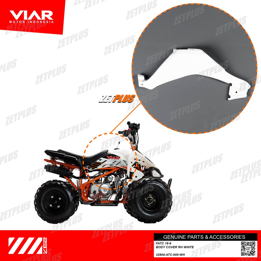 BODY COVER SIDE ATV RAZOR 100 SP (KIRI-KANAN) / Bodi samping ori viar apollo sport