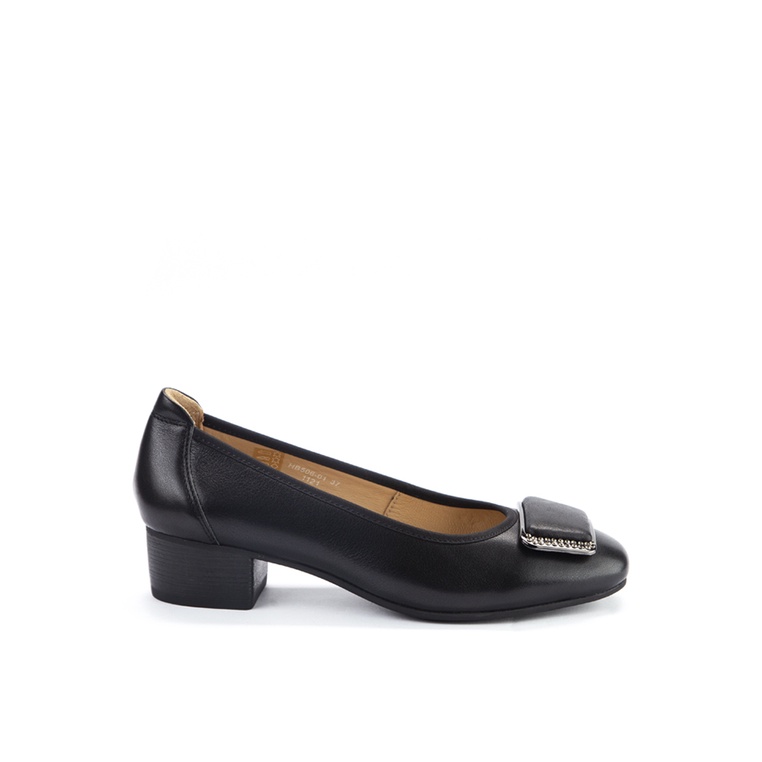 Sepatu Heels Andrew Original Leather insole Hels Kondangan Aesthetic Asli HEILY Wanita Cewe Hitam