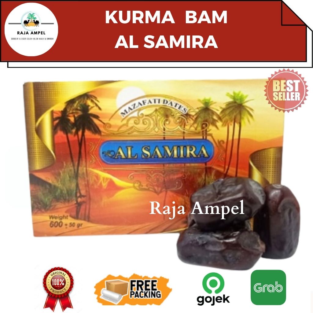 

Kurma Bam AL SAMIRA Bam Barari 600gr, Anggur Madina Black Diamond Arab Saudi Daging Tebal Tinggi Serat & Bagus Untuk Pencernaan