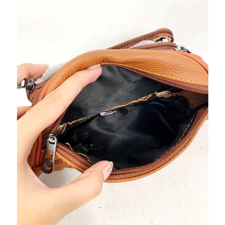 Tas Pinggang Pria Kulit Waist bag Pria Import Tas Selempang Pria Kekinian Tas Pinggang Kulit Kekinian