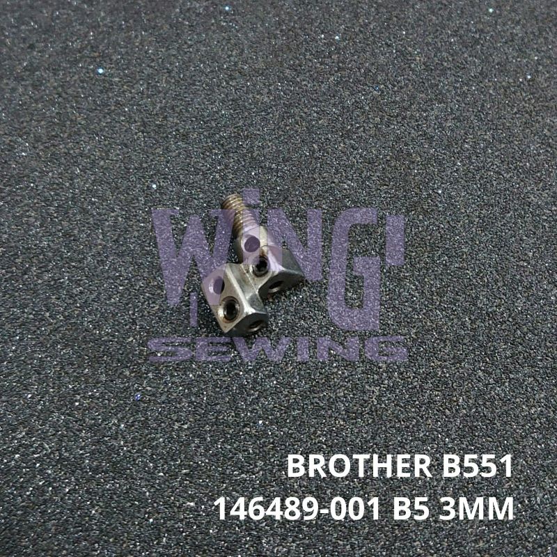 146489001 BROTHER B551 Benang 5 3MM Kepala Jarum Mesin Jahit Obras