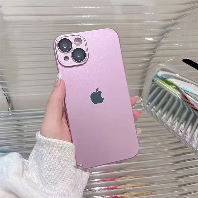 IPHONE Cat Metalik Bahan Silikon Dengan Lensa Film Phone Case Iphone11 12 13 14 Pro Max Plus X XS XR 78 Plus SE 2020 Shockproof Case Cover