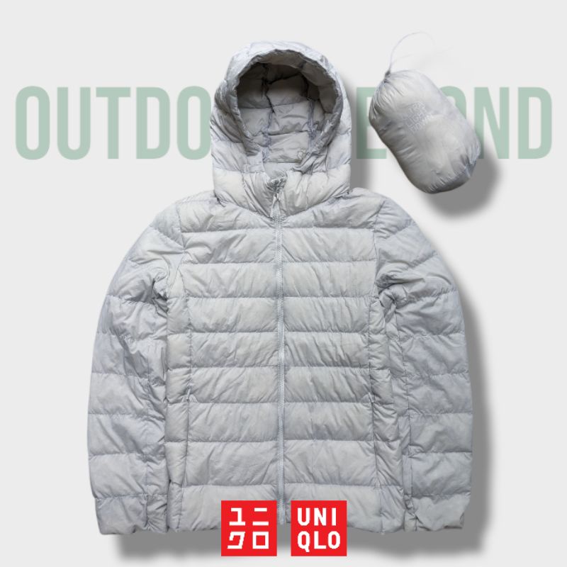 jaket bulu angsa uniqlo ultralight + pocket bulang ul packable down jacket puffer gunung inner gelem