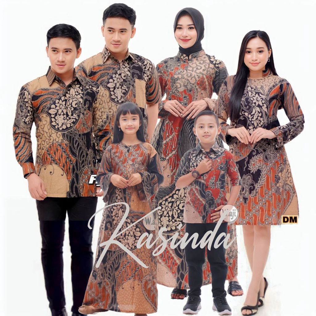 Baju batik Couple Keluarga Ayah Ibu Anak Pasangan Suami Istri Atasan Wanita Pria Dan Anak Anak Sania Ruflle Ori Ndoro Jowi Modern Family Lebaran Terbaru 2023