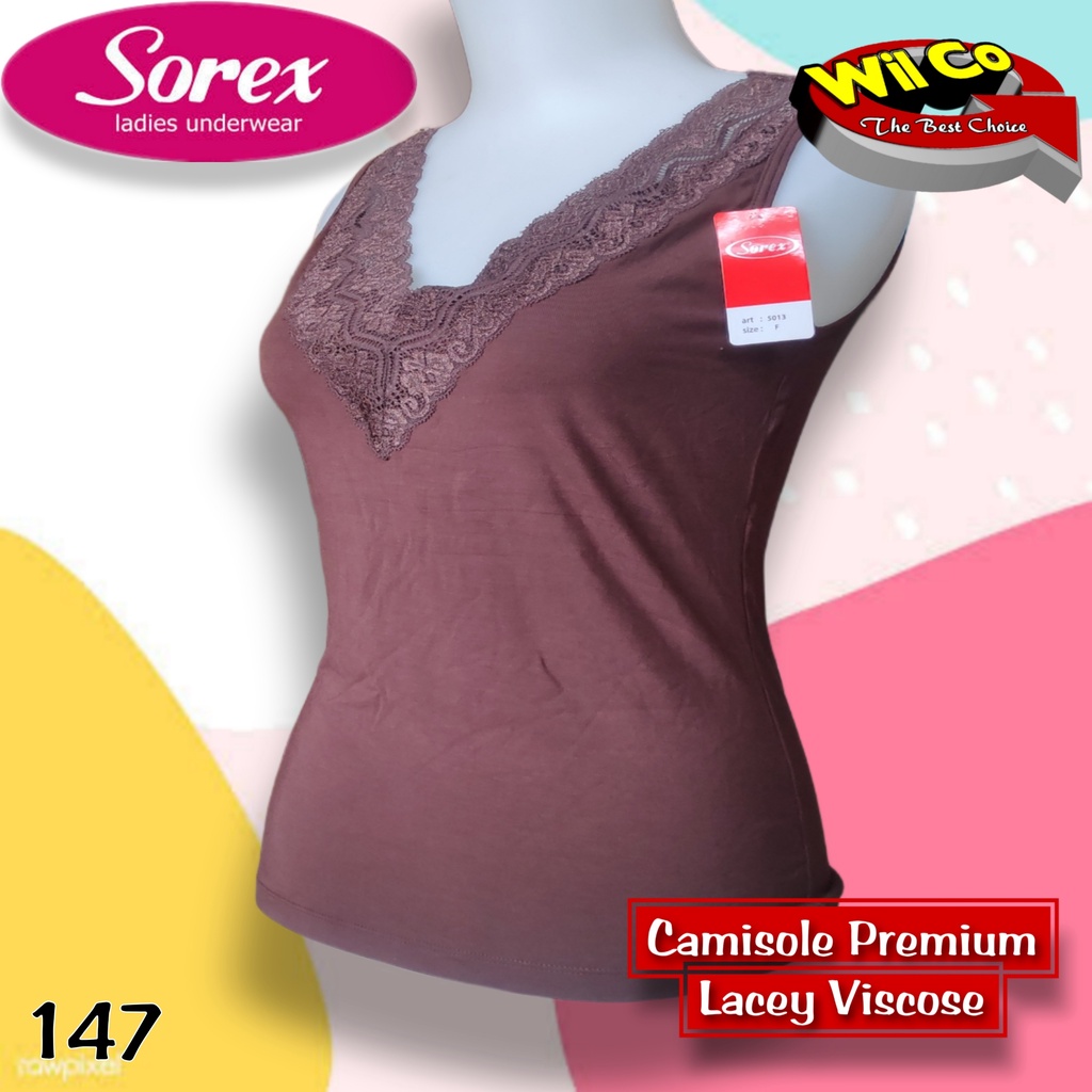 K147 - TANKTOP/KAMISOL ATASAN PAKAIAN DALAM WANITA SOREX FREE SIZE TALI LEBAR