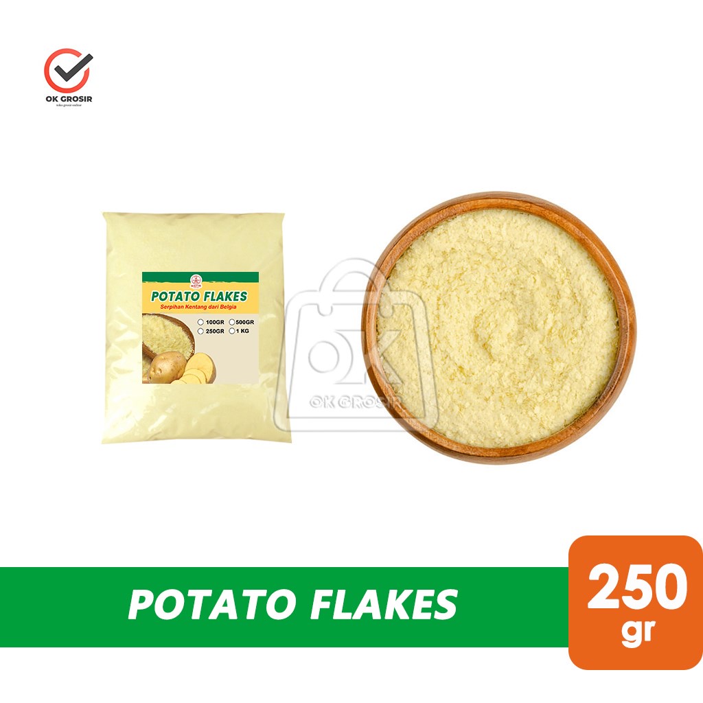 

Potato Flakes / Tepung Kentang Kering Serpih (250 gr)