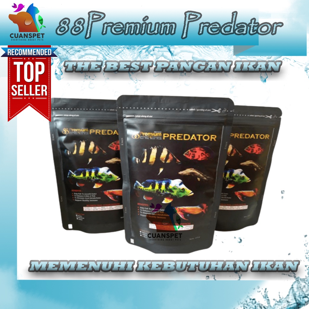 Pelet Ikan Predator 88 Premium Predator 100gr Floating