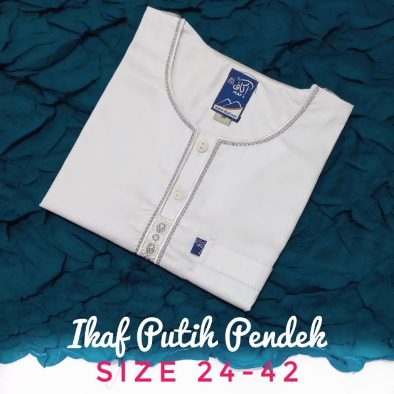 jubah ikaf anak 2-10 thn/ikaf polyster / jubah  ikaf anak lengan pendek/jubah ori saudi