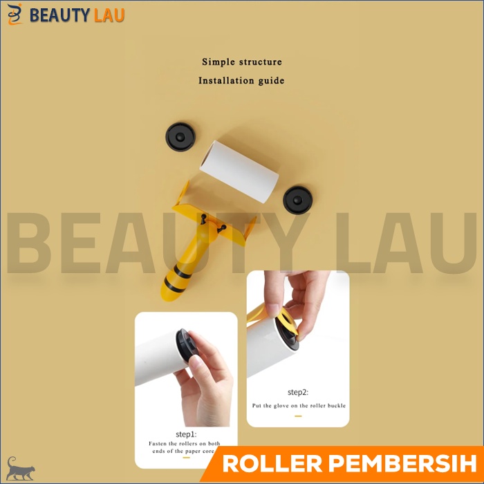 ROLL PEMBERSIH BULU KUCING ANJING DI BAJU DAN KARPET PET HAIR REMOVAL LINT ROLLER PENGHILANG BULU KUCING DI PAKAIAN