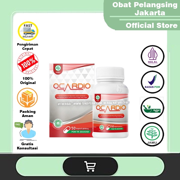 BISA COD | OCARDIO obat jantung koroner hipertensi Asli 100% Original
