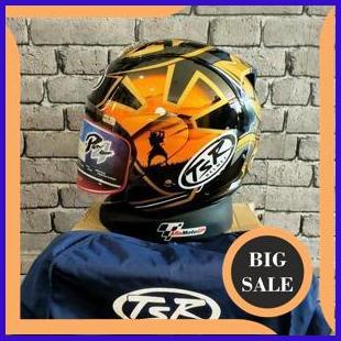 helm TSR ram4 pedrosa samurai tsr spirit gold 1M4R23 suku cadang