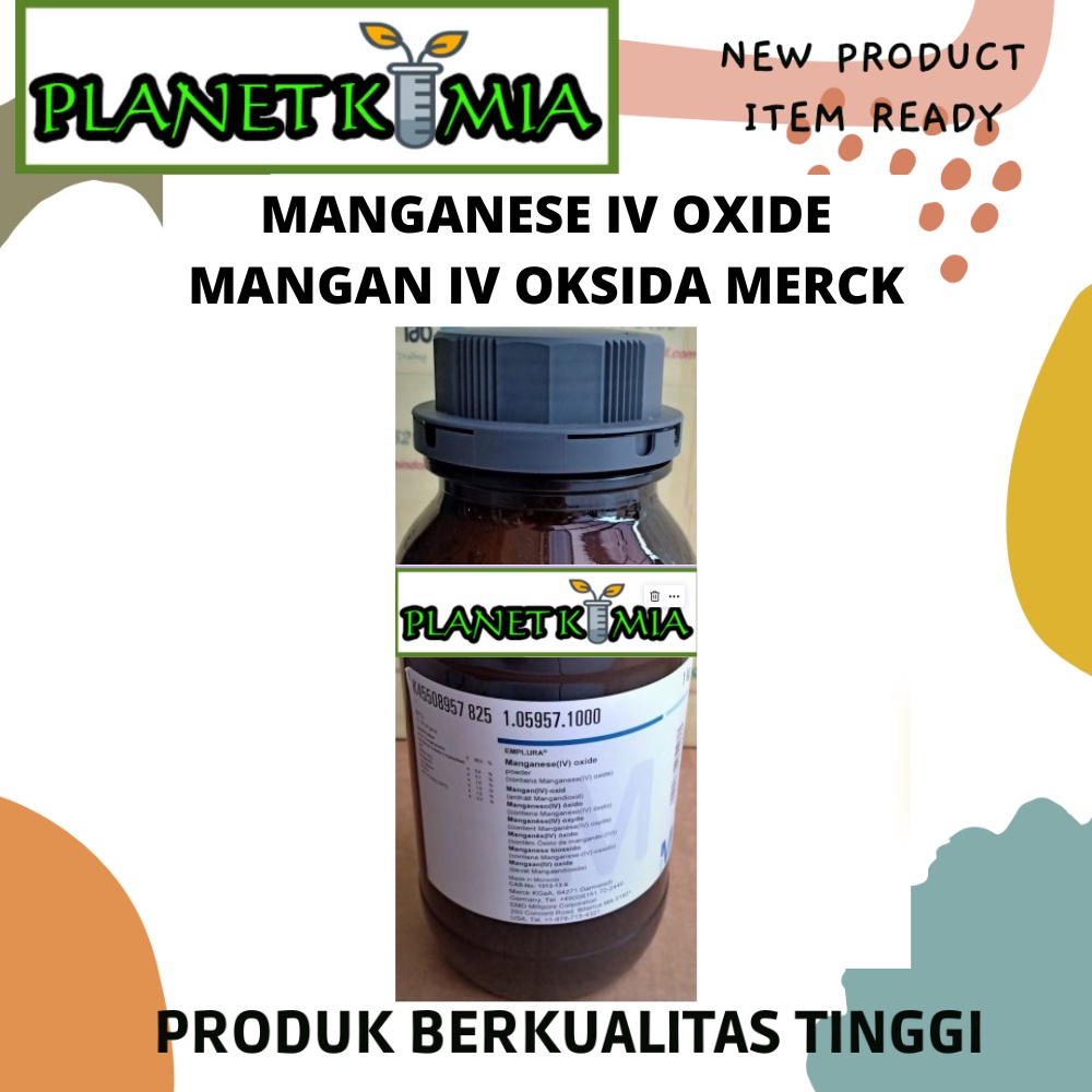 Manganese IV Oxide / Mangan IV Oksida Pro Analisa Merck 50 dan 100 Gram